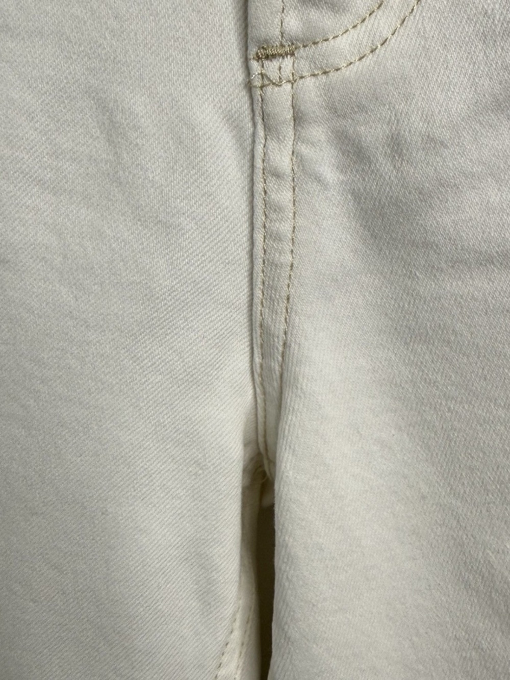 Agolde Ren High-Rise Wide-Leg Jeans Pants Women's Sz 27 Off White Button Fly - Picture 6 of 13